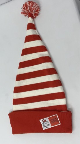UNIVERSAL’S ISLANDS OF ADVENTURE Vintage Dr. SEUSS Youth Beanie-Red/White Stripe - Picture 5 of 12