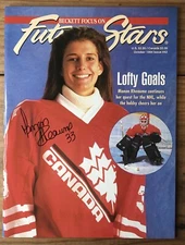 Manon Rheaume Canada AUTOGRAPHED Beckett Hockey Magazine Oct 1994 - COA Mint