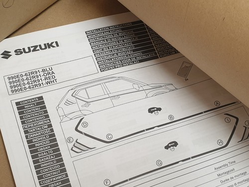 Calcomanías laterales de carrocería Suzuki Ignis rojas 2017-en 990E0-62R91-ROJO genuinas NUEVO - Imagen 5 de 10