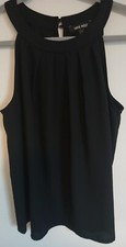 NINE WEST LADIES BLK HAULTER DRESS PULLOVER BLOUSE