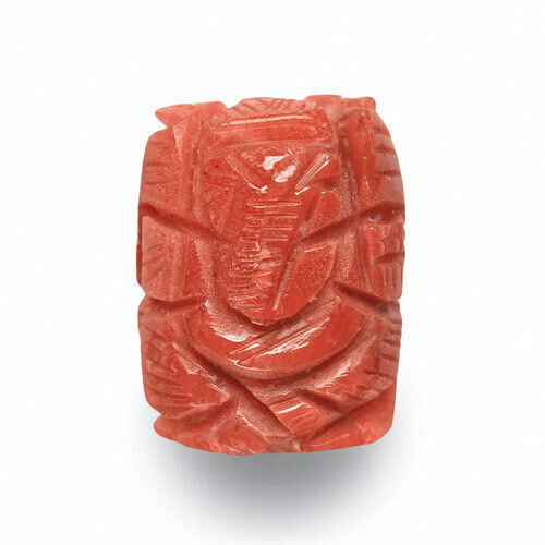 Escultura naranja natural sin tratar de coral de 6,76 quilates de Italia - Imagen 1 de 2