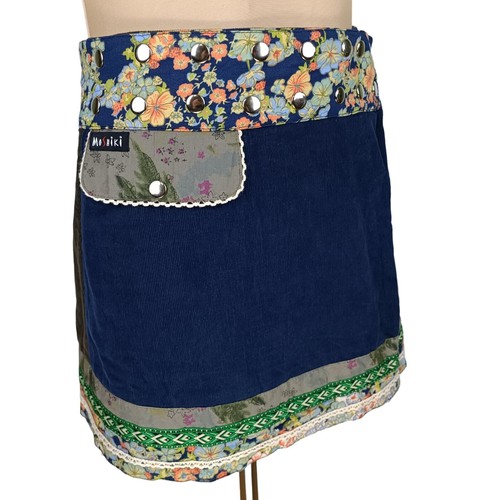Moshiki Nijens Multicolor Cotton Wrap Skirt One Size - Picture 2 of 10
