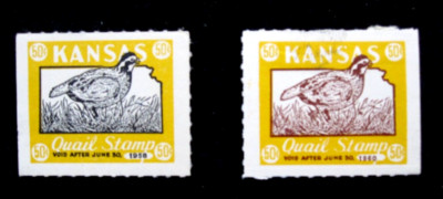 US/KANSAS - KS 57,KS59 - QUAIL STAMPS - MH | eBay