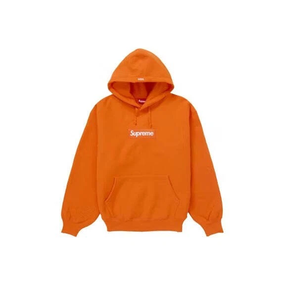 Sweat à capuche logo Supreme Box (FW24) orange foncé