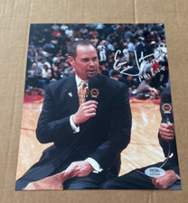ERNIE JOHNSON SIGNED NBA TNT BASKETBALL 8X10 PHOTO PSA/DNA COA AUTHENTIC #4