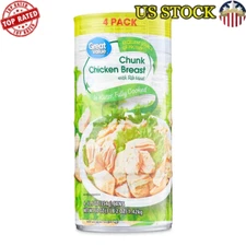 Canned Chicken Breast 12.5oz Protein Packed Fully Cooked Soup Salad Meal New