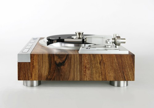 Restaurierter Denon DP-47F Plattenspieler Vollautomat Nussbaum geölt massiv Holz - Picture 6 of 14