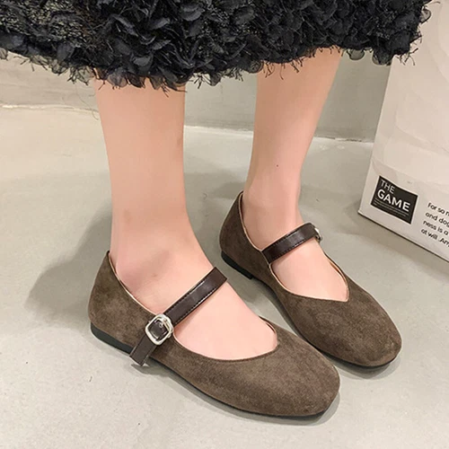 Ballerine donna slip on scuola Mary Jane punta tonda decolte comode ragazza passeggio - Foto 11 di 27