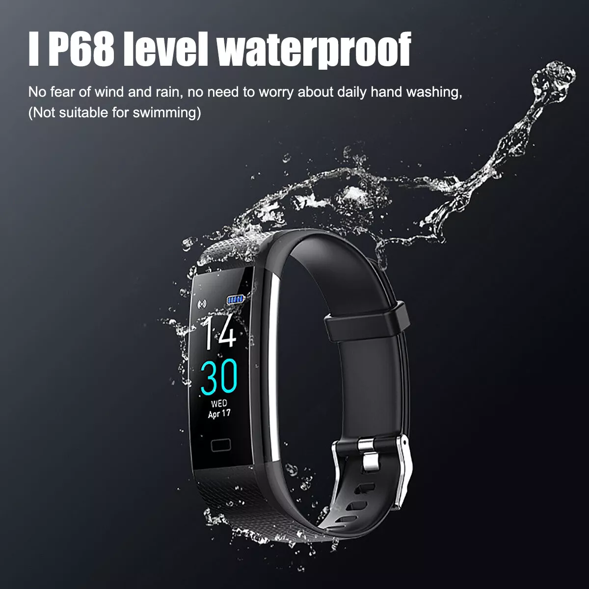 Smart Band Watch Heart Rate Fitness Tracker Health Monitor