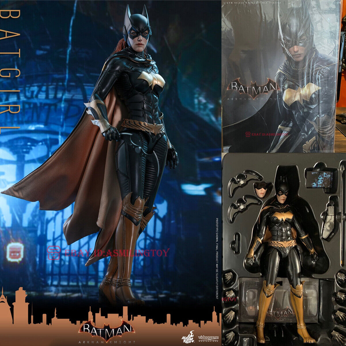 1/6 Hot Toys VGM 40 Batman Arkham Knight Batgirl 12'' Action 1/6 Hot Toys VGM 40 Batman Arkham Knight Batgirl 12'' Action