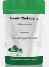 Aronia Chokeberry 1000mg Capsules – Antioxidant Support for Immune &