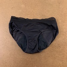 Thinx Women's Size Small Black Hiphugger Period Panty New