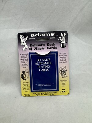 Adams Delands Magic Deck Automatic Playing Cards Trick New Marked Stripped