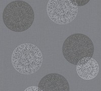 As Vliestapete Casual Living Grau Kreise 347713