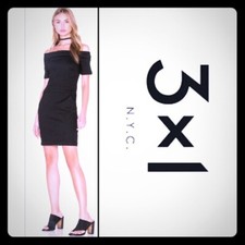 New 3x1 Bodycon Dress Off the Shoulder XS