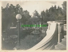 1910s Original Photo REDLANDS CA Kimberly Crest Italian Gardens KOI POND