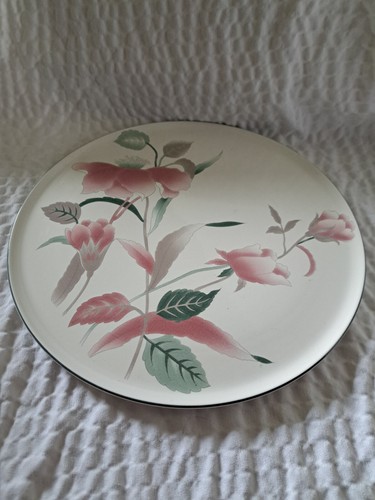 Vintage Mikasa ""Seidenblumen"" Keramik Kuchenplatte mit passendem Server, 1980er, - Bild 3 von 6