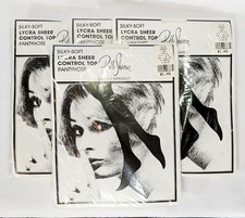 Belle-Sharmeer Silky-soft Lycra Sheer Sltly Imperfect Pantyhose Ivory Sz 2 4 Pr