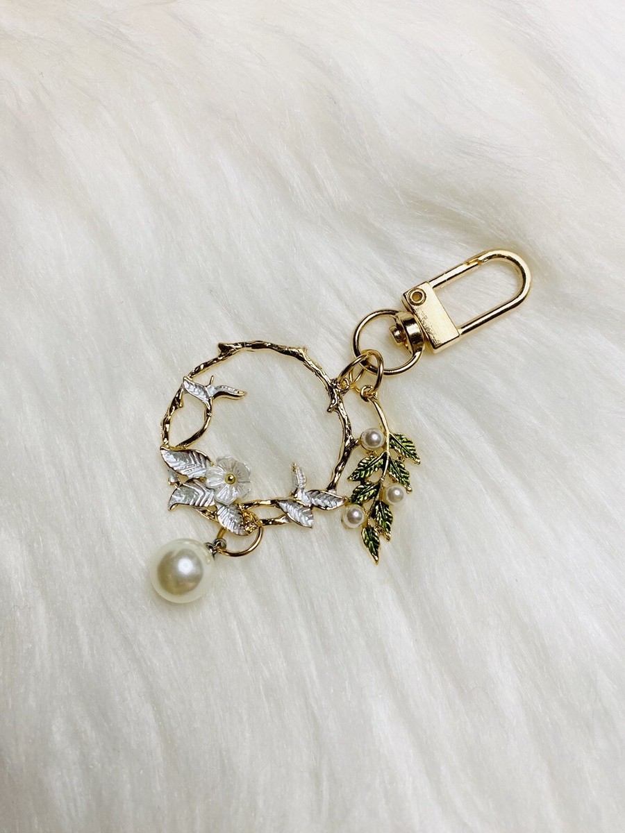 Japan Sakura Flower bag charm Keychain key ring key fob