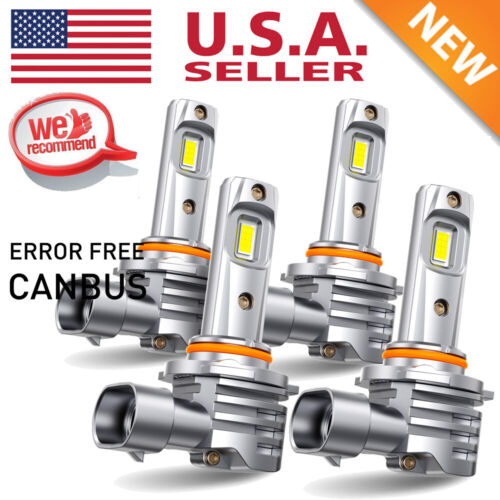 4x Upgraded 9005 9006 Combo LED Headlights For Chevy 95 96 97 98 99 2000 C2500