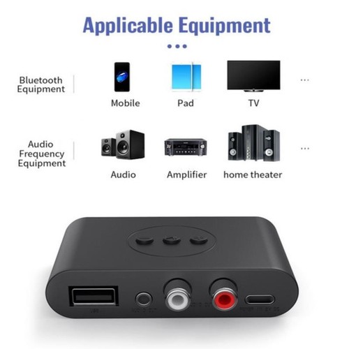 Bluetooth 5.0 Receiver Transmitter Wireless 3.5mm AUX NFC to 2 RCA Audio Adap=s= - Picture 5 of 11