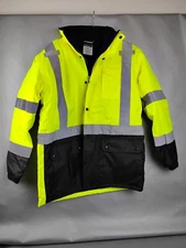 Ergodyne BE TENACIOUS Work Gear- Reflective- Coat - Jacket Hood Medium Lime NEW