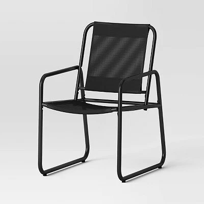 3pc Metal Patio Bistro Set Outdoor Furniture Set Black Room
