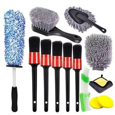 Auto Pflege Reinigungsset Mikrofaser Schwamm Felgen Bürste Wasch Pinsel Sets