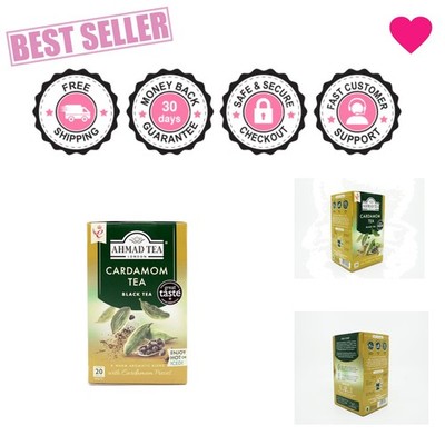 Exquisite Cardamom Black Tea Teabags - 20 Count, Heart & Immunity Boost
