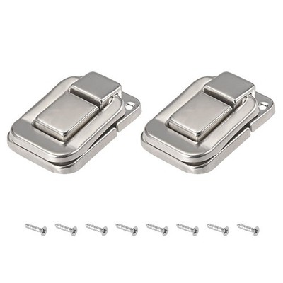 METALLIXITY Toggle Catch Lock (48mm x 32mm) 2Pcs, Iron Hasp Latches - for Cab...