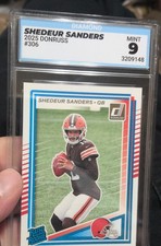 Grsded 9 Slab- 2025 Panini Donruss - Rated Rookie Shedeur Sanders #306 (RC)