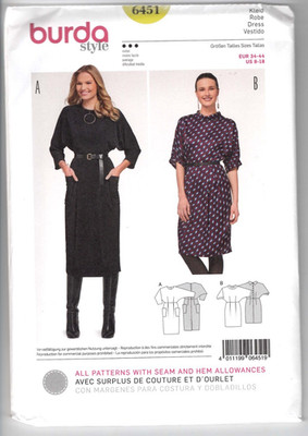 6451 BURDA Style - DRESS - Sz 8/10/12/14/16/18