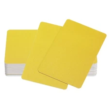 20Pcs Inkjet PVC ID Cards, Frosted Double Side Card for Inkjet Printer, Yellow