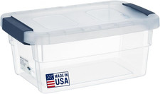 Clear Plastic Storage Bins with Lids Stackable Storage Bins 15 Quart