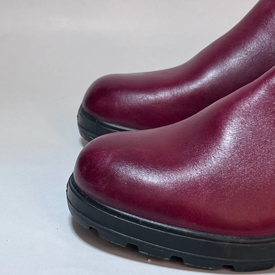 Blundstone Kids Series Leather Red Shiraz Chelsea Ankle Boots Size UK 2 / US 3 - Image 4 of 4
