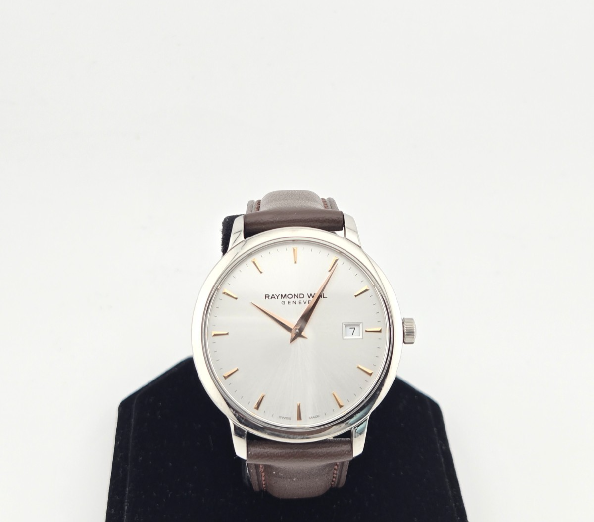 Raymond Weil Toccata Silver Dial Leather Strap Men's Watch 5488-SL5-65001