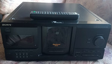 SONY CDP-CX220 Compact Disk MEGA STORAGE 200 CD PLAYER w/REMOTE, Vintage TESTED
