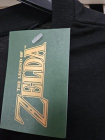 Official Nintendo Legend of Zelda Ganon Pixel Art TShirt Black Size L (NES) E225