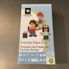 Cricut Provo Craft Everyday Paper Dolls Shapes Cartridge Set 29-1042 - CIB