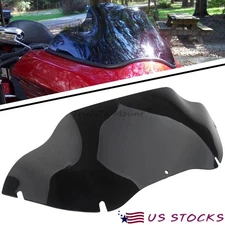 9.5" Black Windshield Windscreen Black For 98-13 Harley Road Glide FLTR FLTRX