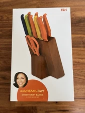 Rachael Ray Furi Gusto-Grip Basics 10-Piece Knife Block Set – New Open Box, Rare