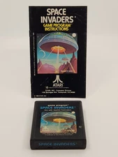 Atari 2600 Loose Video Game Cartridge - Space Invaders - w/ Manual, Working