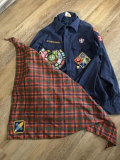 Vintage 1980 Boy Scouts of America Cub Scout Shirt Loaded Patches  Neckerchief
