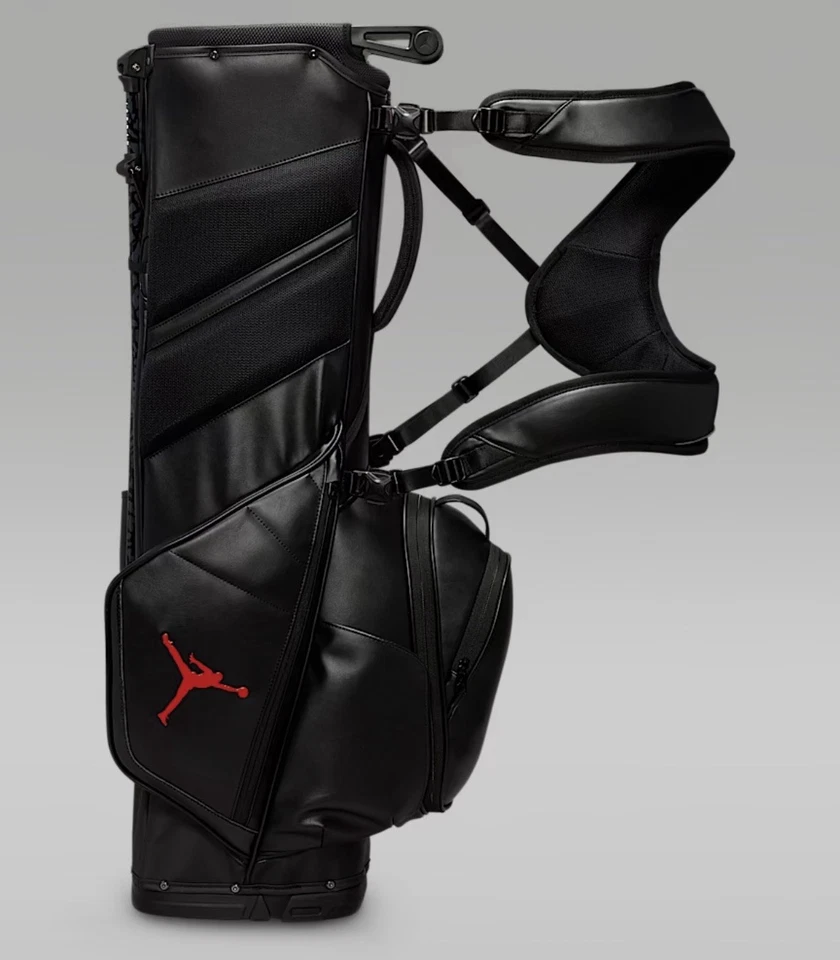Bolsa de golf Jordan #23 Fade Away con soporte de transporte de 6 vías negra criada roja RARA NUEVA CON ETIQUETAS Foto 2 de 4