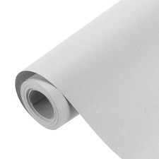 Kraft Wrapping Paper, 19.7"x 393"(32.8') Decorative Paper, White 300GSM