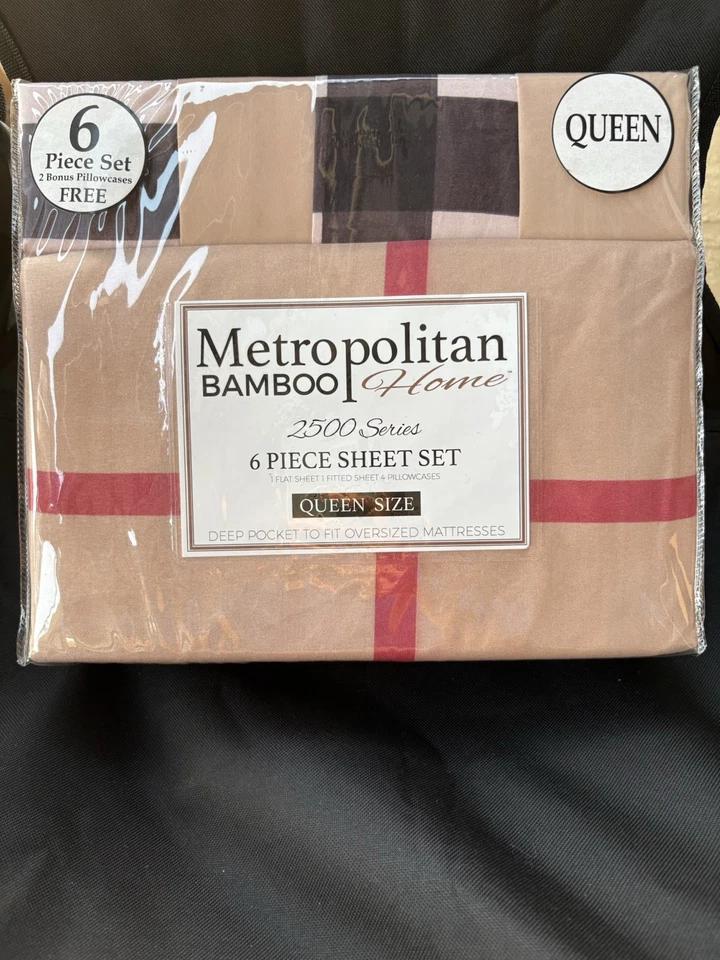 Juego de sábanas florales Metroplitan Bamboo Home felpa algodón tamaño queen Foto 2 de 2