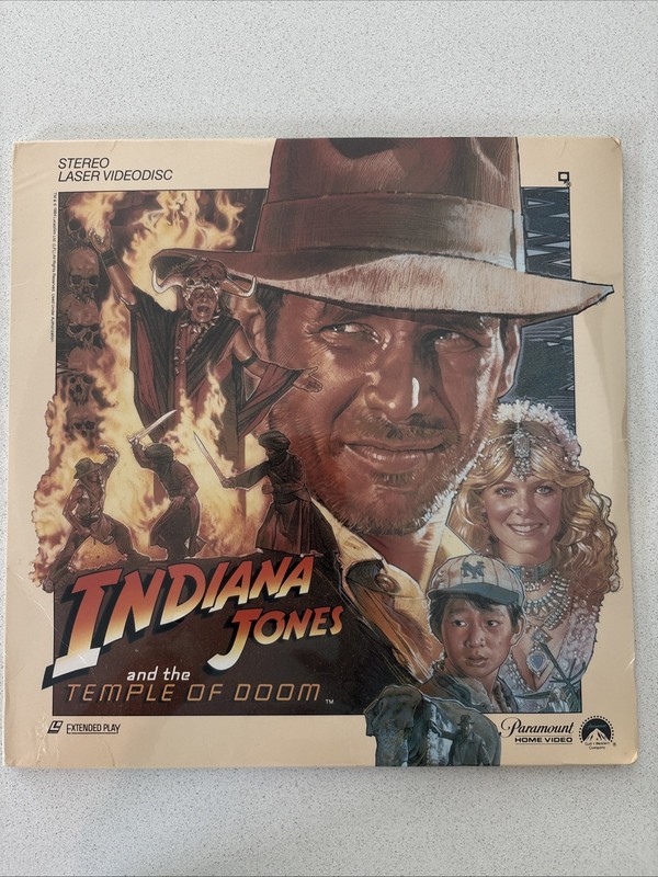 Indiana Jones and the Temple of Doom 1986 Laserdisc Extended Play SEALED