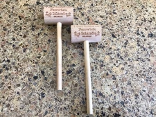 Vtg Crab Claw Mallet Crab & Lobster “ I Got Crabs On Fenwick Island, Delaware”