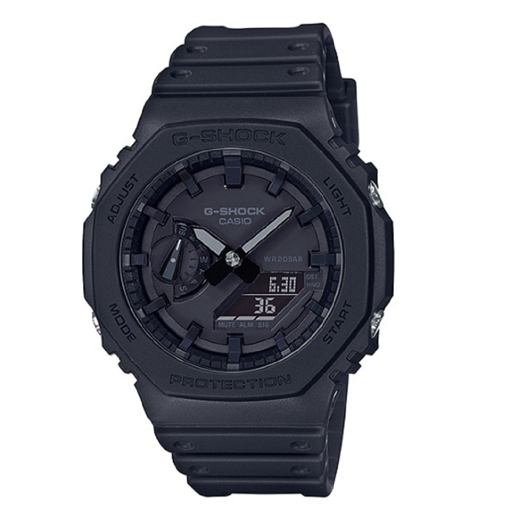 Casio G-Shock GA-2100-1A1 Analog Digital Black Carbon Core Guard