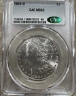 1883-O Morgan Silver Dollar MS62 CAC
